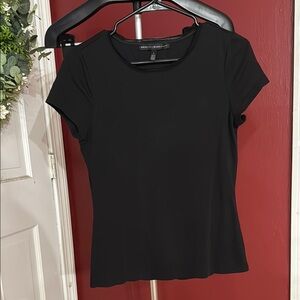 White House Black Market Black Short Sleeve Top